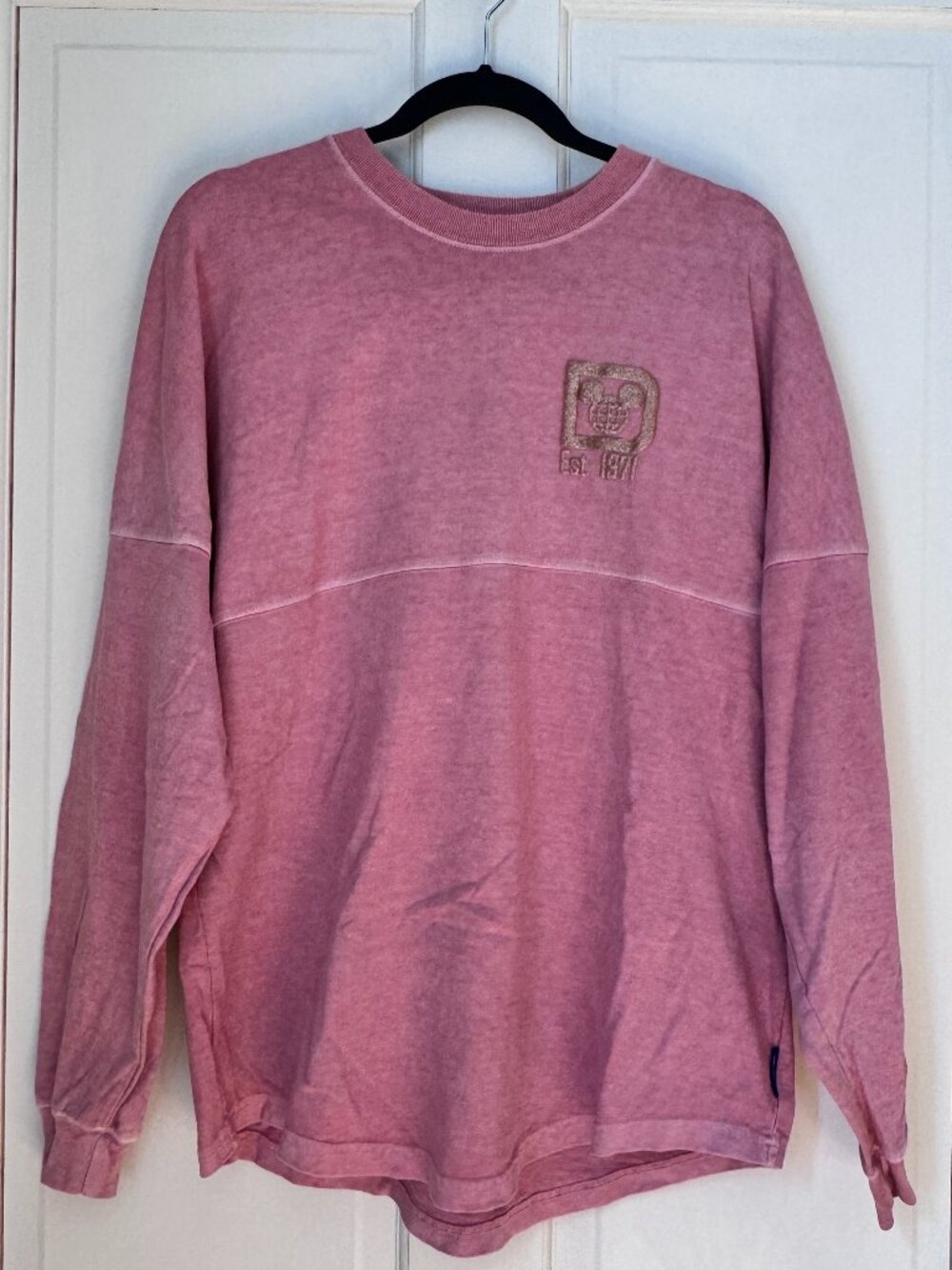 Walt Disney World Briar Rose Gold Glitter Spirit Jersey Adult Size Small